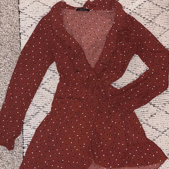 Longsleeve Wrap Dress - Picture 2 of 3